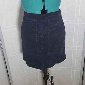 Courderoy skirt with bag pockets